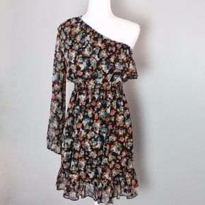 Anthropologie | Hazel One Shoulder Floral Dress